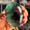 Rainbow Fluorite Palm Stone Specimen (B)