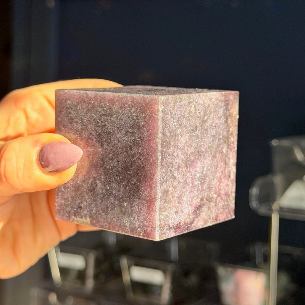 Lepidolite Cube Specimen