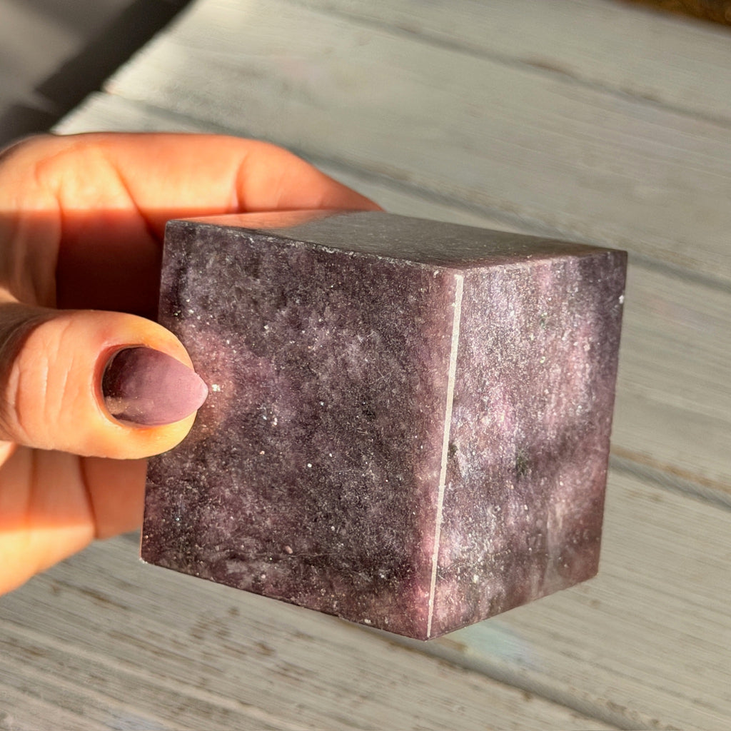 Lepidolite Cube Specimen