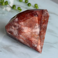 Hematoid (Fire) Quartz Polished Diamond Carving Specimen