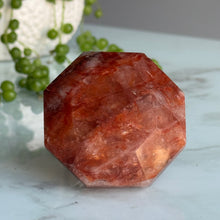 Hematoid (Fire) Quartz Polished Diamond Carving Specimen