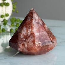 Hematoid (Fire) Quartz Polished Diamond Carving Specimen