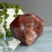 Hematoid (Fire) Quartz Polished Diamond Carving Specimen