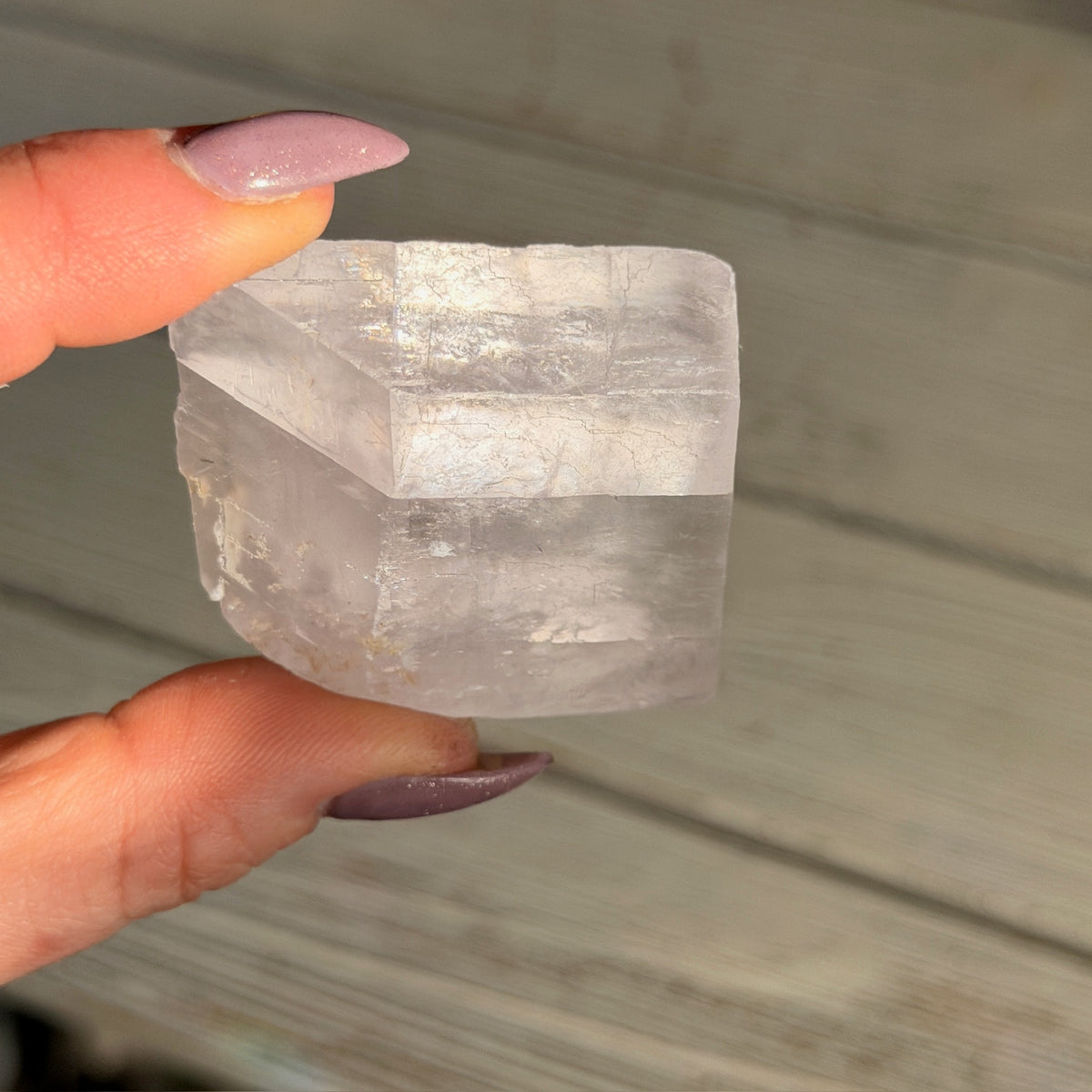 Lavender Optical Calcite Specimen
