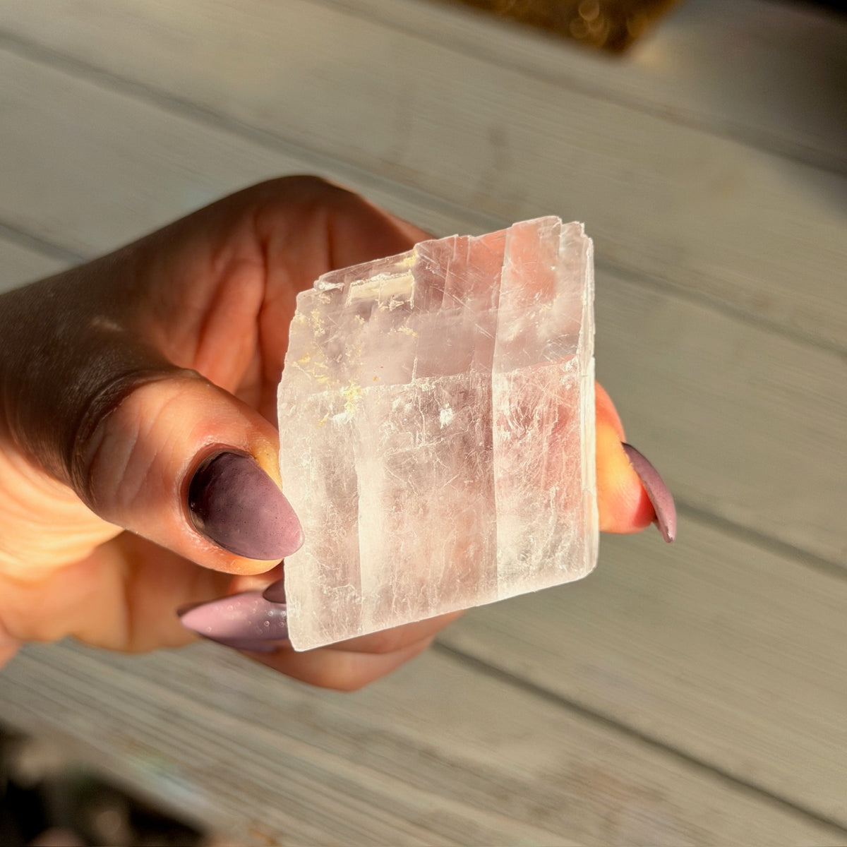Lavender Optical Calcite Specimen