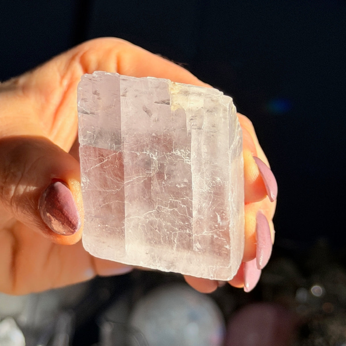 Lavender Optical Calcite Specimen
