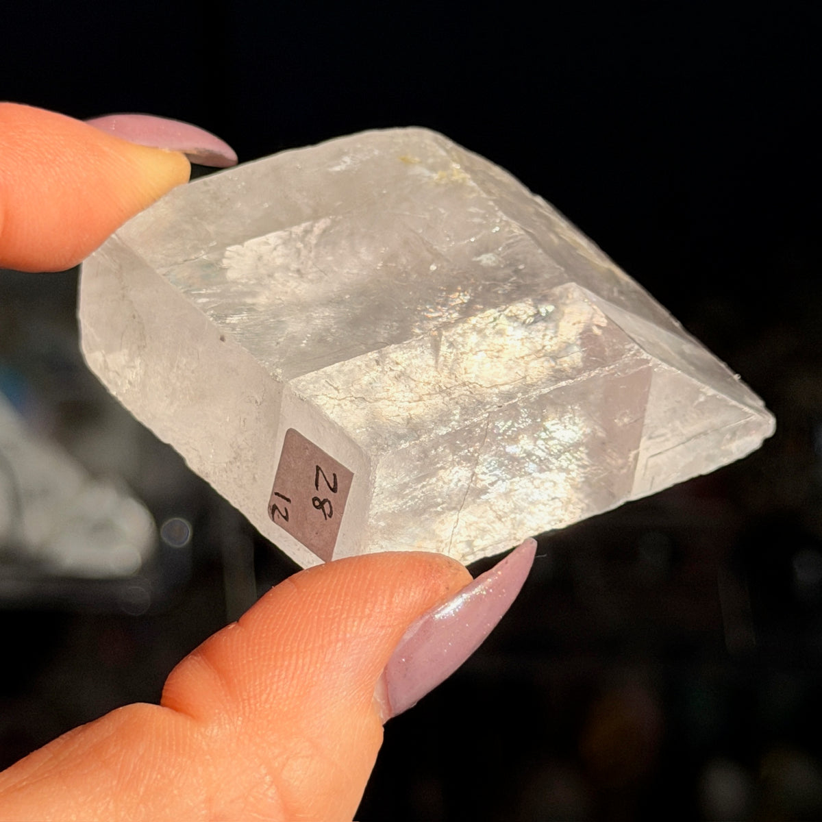 Lavender Optical Calcite Specimen
