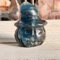 Blue Fluorite Jack-O-Lantern Witch Carving Specimen