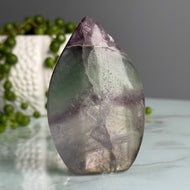 Rainbow Fluorite Flame Crystal Specimen – Wholehearted Crystal Creations