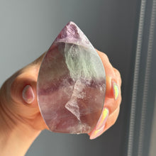 Rainbow Flourite Flame Specimen