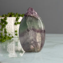 Rainbow Flourite Flame Specimen