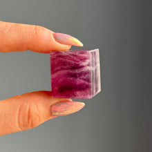 Purple Fluorite Floating Cube Carving Specimen