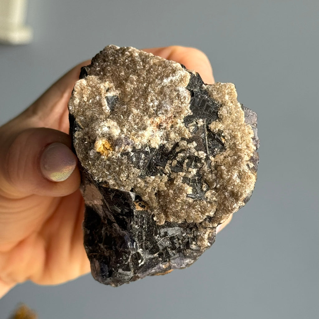 Etched Black Fluorite Raw Crystal Specimen UV Reactive RARE – Wholehearted Crystal Creations