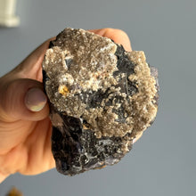 Etched Black Fluorite Raw Specimen (UV Reactive & RARE)