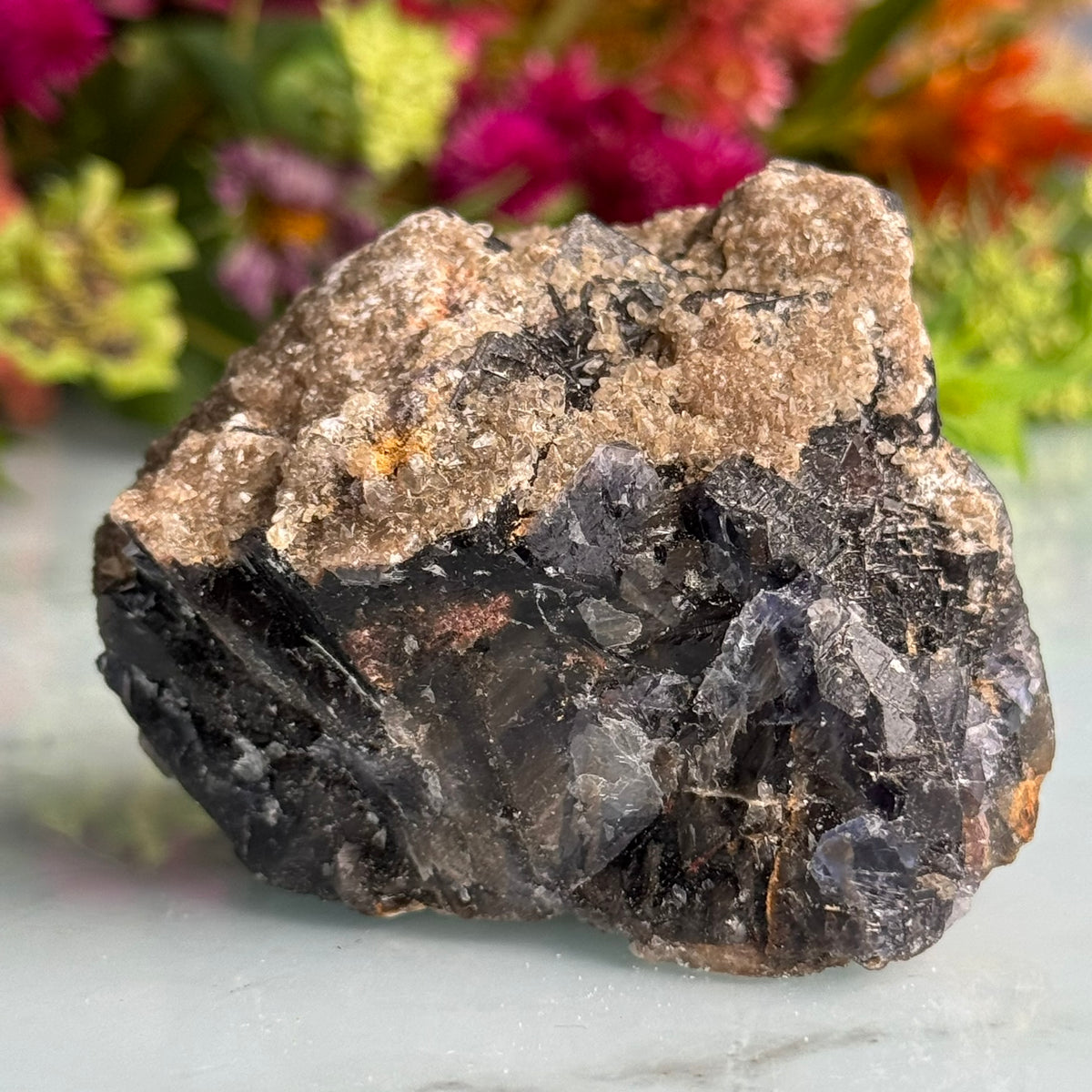 Etched Black Fluorite Raw Crystal Specimen UV Reactive RARE – Wholehearted Crystal Creations