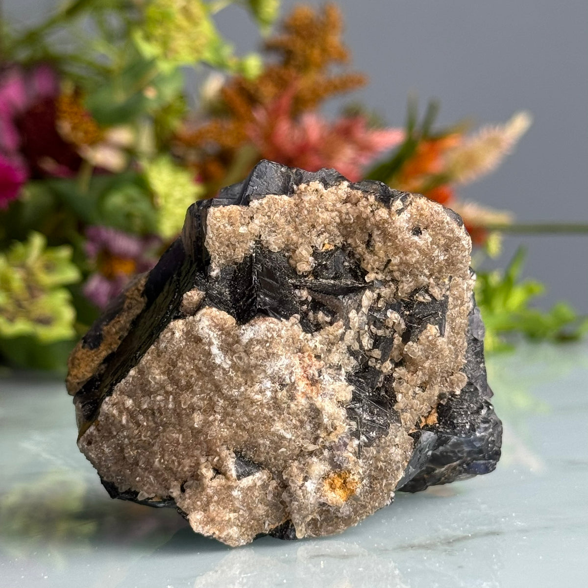 Etched Black Fluorite Raw Crystal Specimen UV Reactive RARE – Wholehearted Crystal Creations