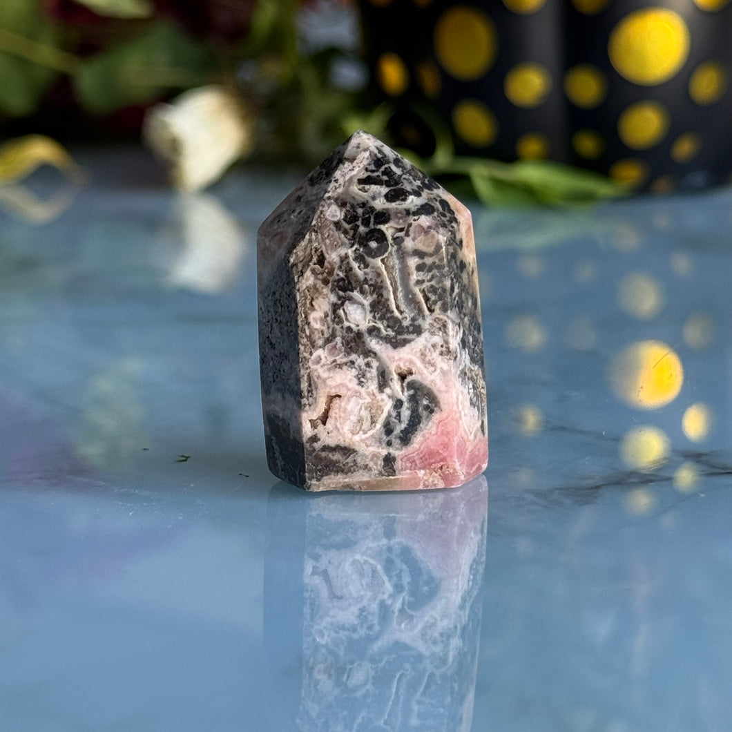 Rhodochrosite Crystal Tower Specimen – Wholehearted Crystal Creations