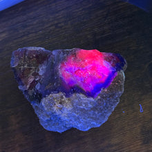 Etched Black Fluorite Raw Specimen (UV Reactive & RARE)