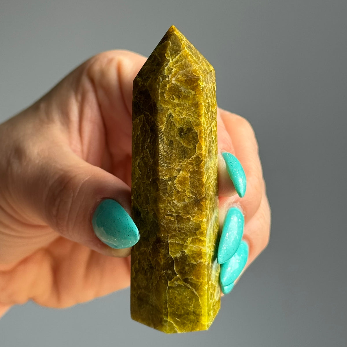 Green Opal Crystal Tower Specimen – Wholehearted Crystal Creations