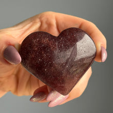 Strawberry Quartz Heart Carving Crystal Specimen