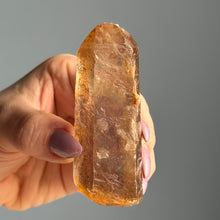 Tangerine Quartz Raw Point Crystal Specimen