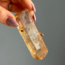 Tangerine Quartz Raw Point Crystal Specimen