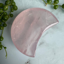 Rose Quartz Moon Bowl Carving Specimen