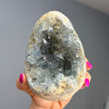 Celestite (Raw) Cluster Egg Specimen – Wholehearted Crystal Creations