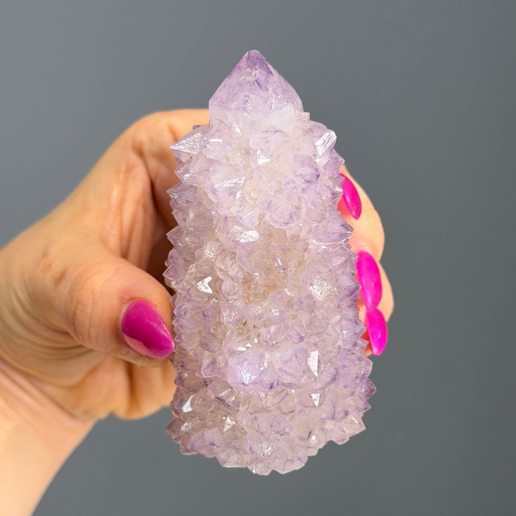 Amethyst Spirit Quartz Stalactite Crystal Specimen – Wholehearted Crystal Creations