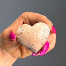 Dendritic Opal Agate Heart Carving Specimen