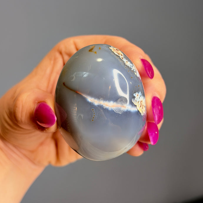 Orca Agate Palm Stone Specimen – Wholehearted Crystal Creations