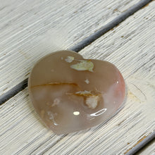 Flower Agate with Druzy Heart Carving Specimen