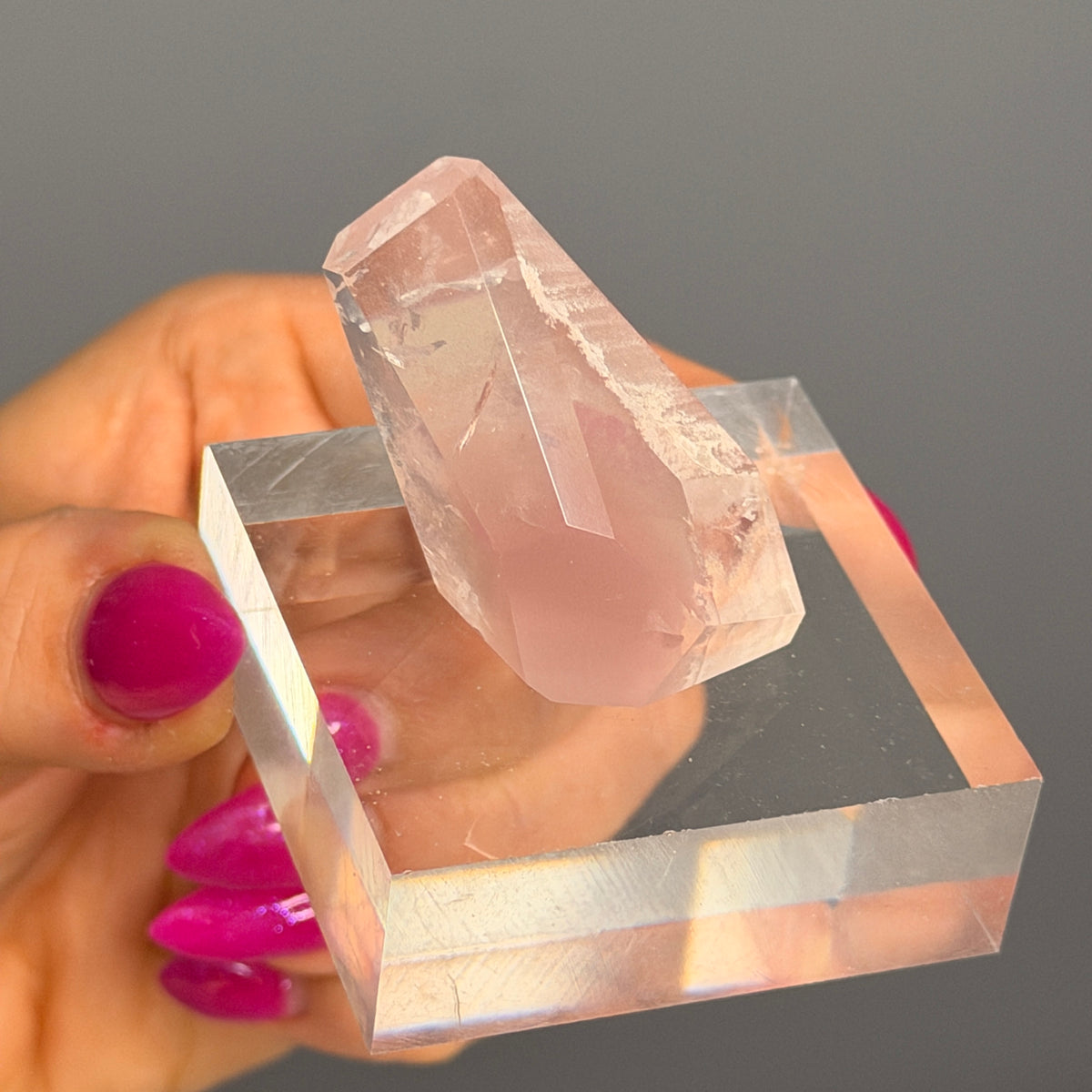 Pink Lithium Quartz Freeform Crystal Specimen #57 – Wholehearted Crystal Creations