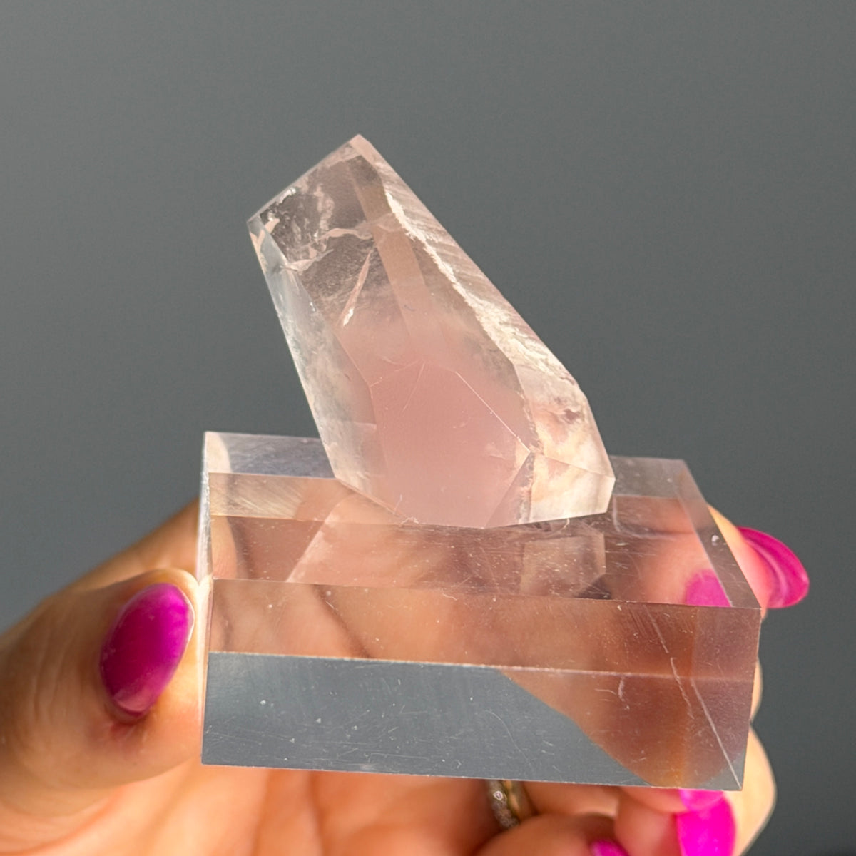 Pink Lithium Quartz Freeform Crystal Specimen #57 – Wholehearted Crystal Creations