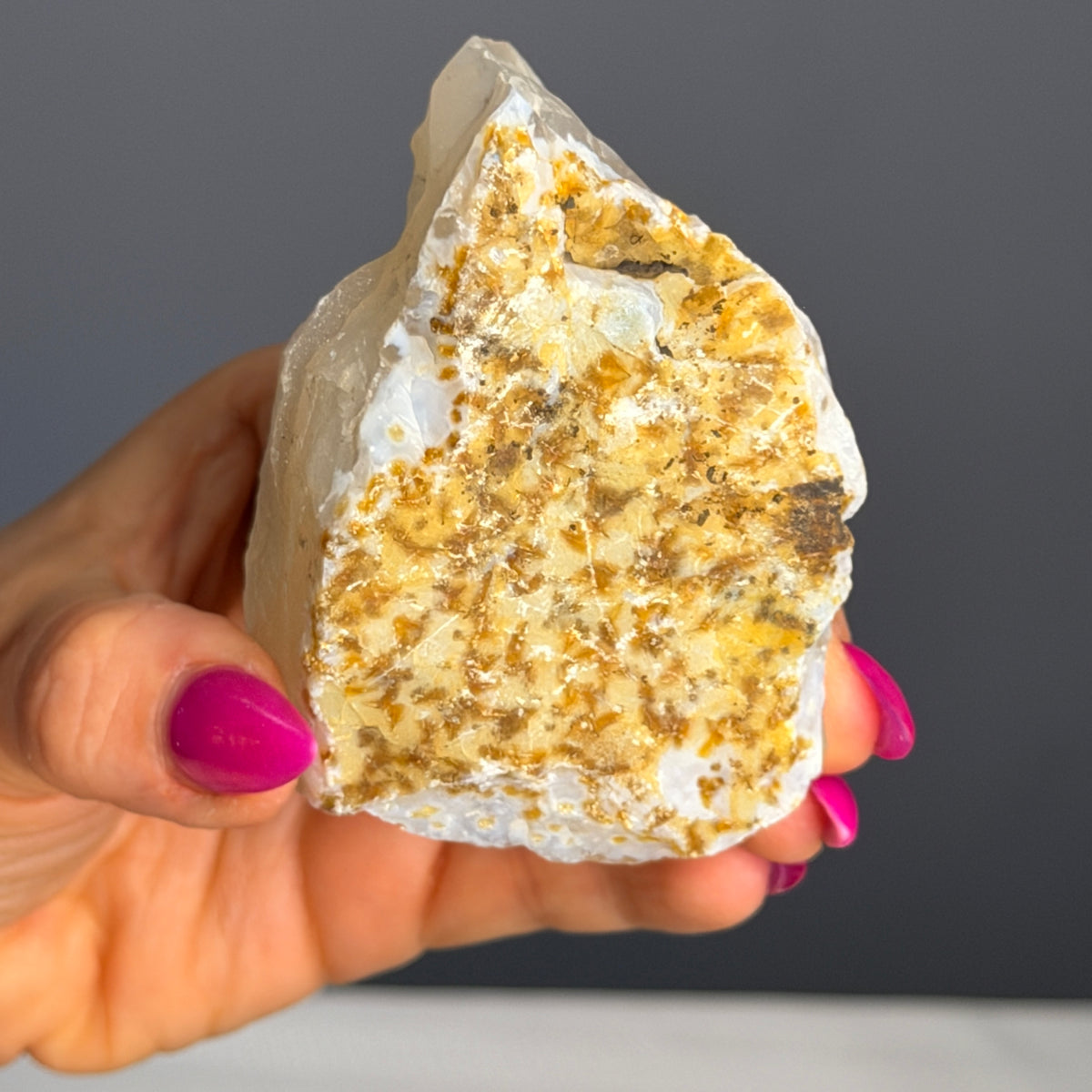 Agate with Druzy (Raw) Crystal Specimen – Wholehearted Crystal Creations