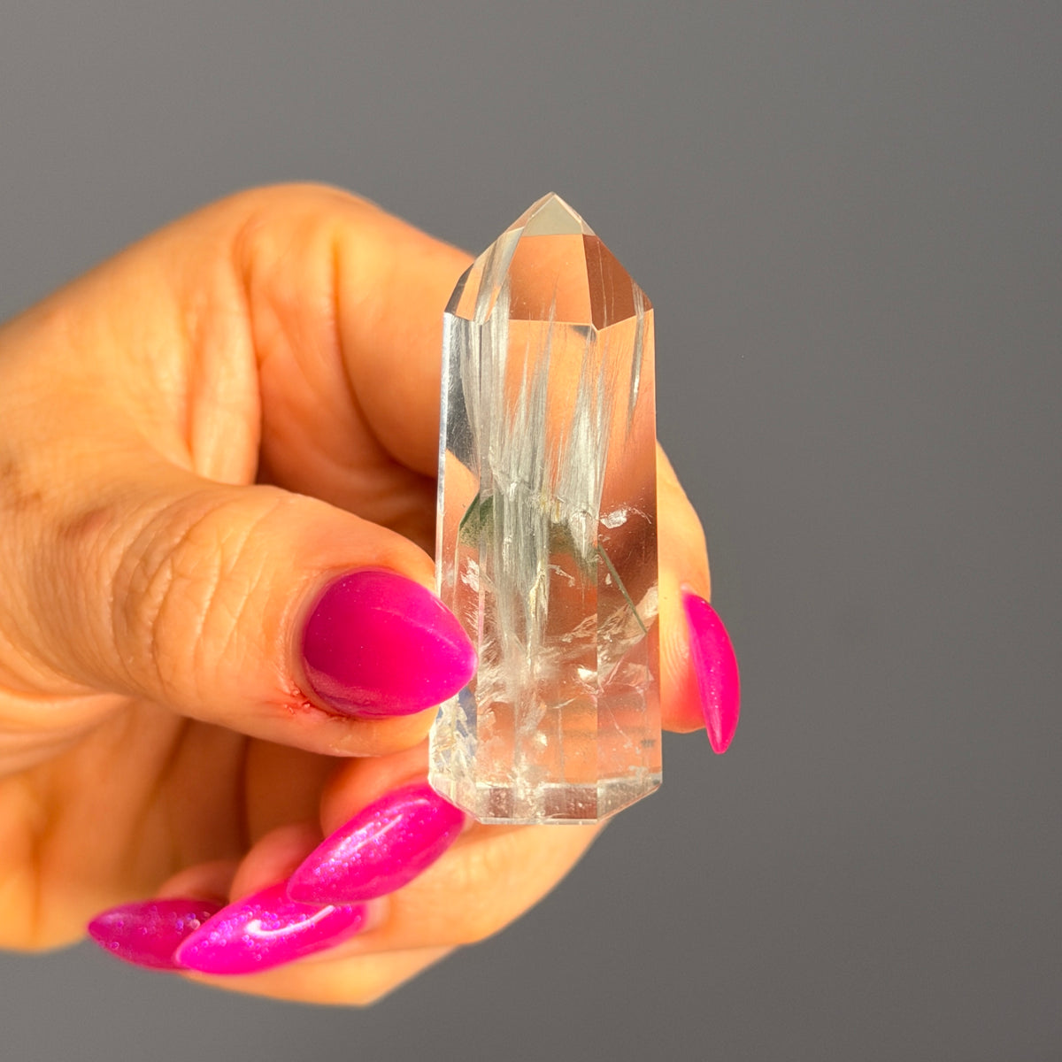 Blue Tara Quartz with Chlorite Crystal Specimen #17 – Wholehearted Crystal Creations