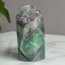 Rainbow Flourite Lamp with Base Specimen