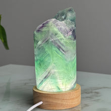 Rainbow Flourite Lamp with Base Specimen