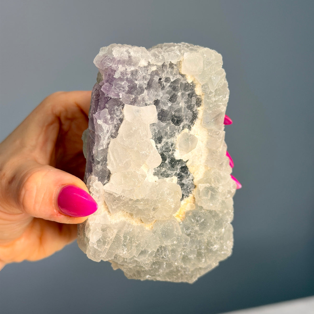 Rainbow Fluorite Etched Crystal Specimen – Wholehearted Crystal Creations