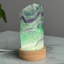 Rainbow Flourite Lamp with Base Specimen