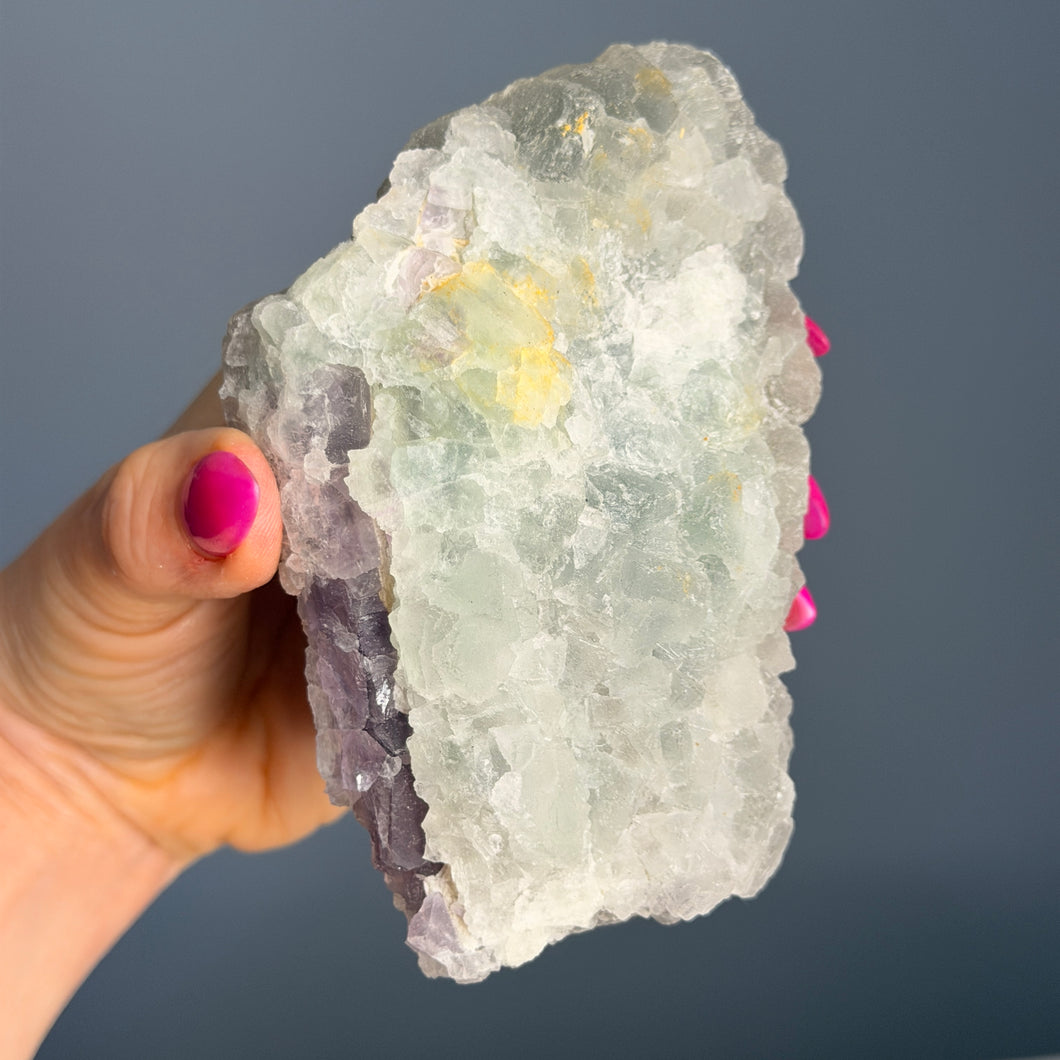 Rainbow Fluorite Etched Crystal Specimen – Wholehearted Crystal Creations