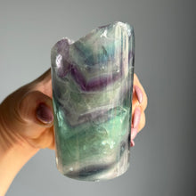 Rainbow Flourite Lamp with Base Specimen
