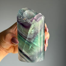 Rainbow Flourite Lamp with Base Specimen