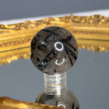 Tourmalated Quartz Spheres Crystal Specimen – Wholehearted Crystal Creations