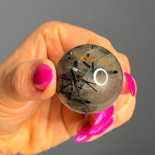 Tourmalated Quartz Spheres Crystal Specimen – Wholehearted Crystal Creations