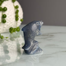 Blue Aventurine Crystal Dolphin Carving Specimen
