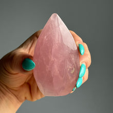 Rose Quartz Flame Crystal Specimen