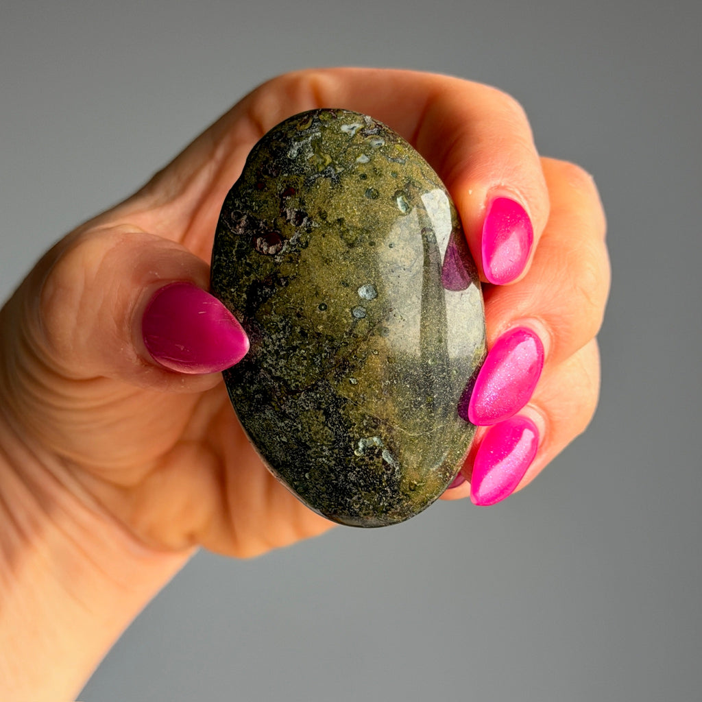 A-Z Choose Your Own Palm Stone Crystal Specimen
