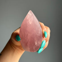 Rose Quartz Flame Crystal Specimen