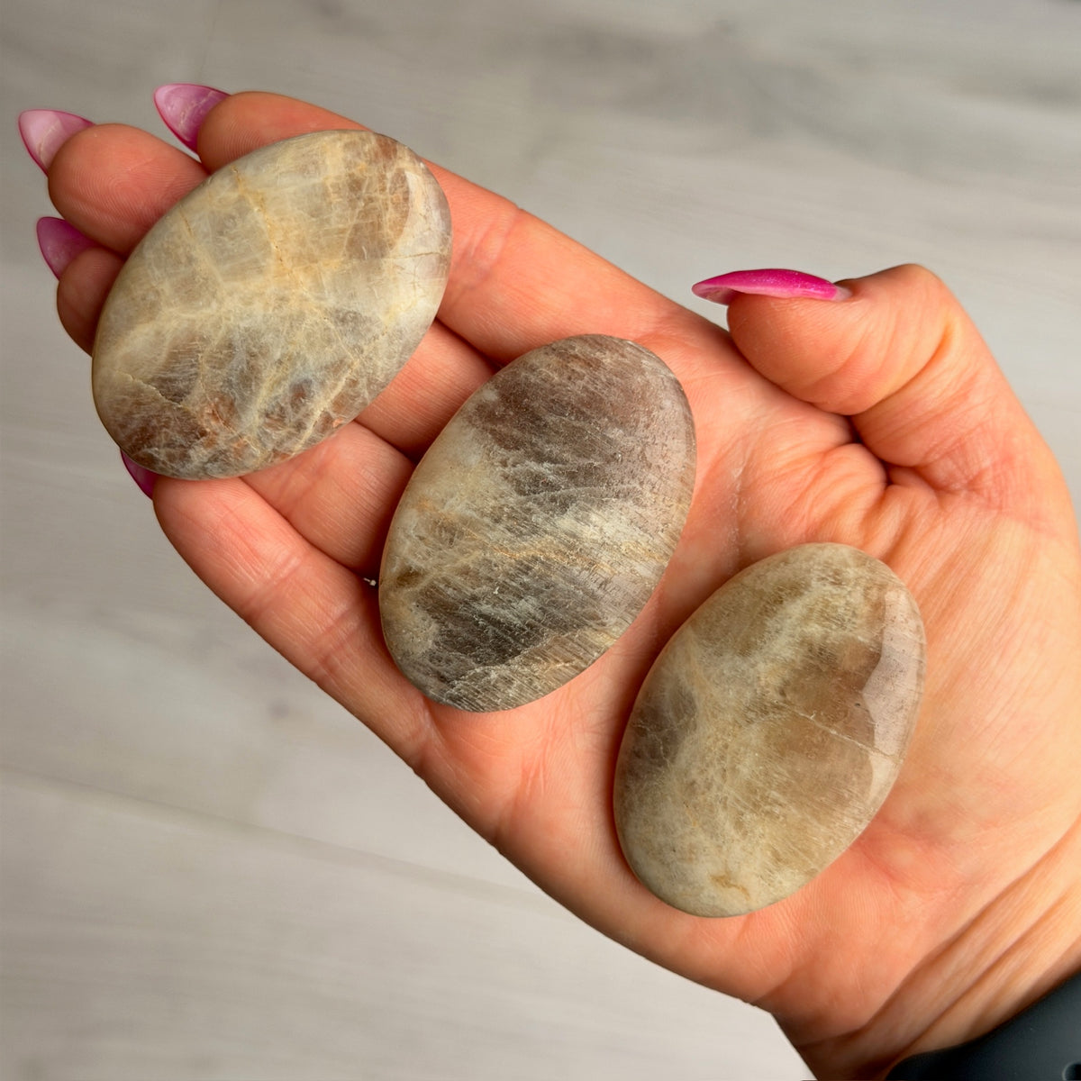 A-Z Choose Your Own Palm Stone Crystal Specimen